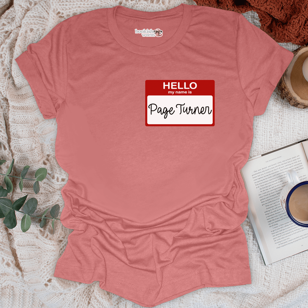 Page Turner Nametag T-Shirt