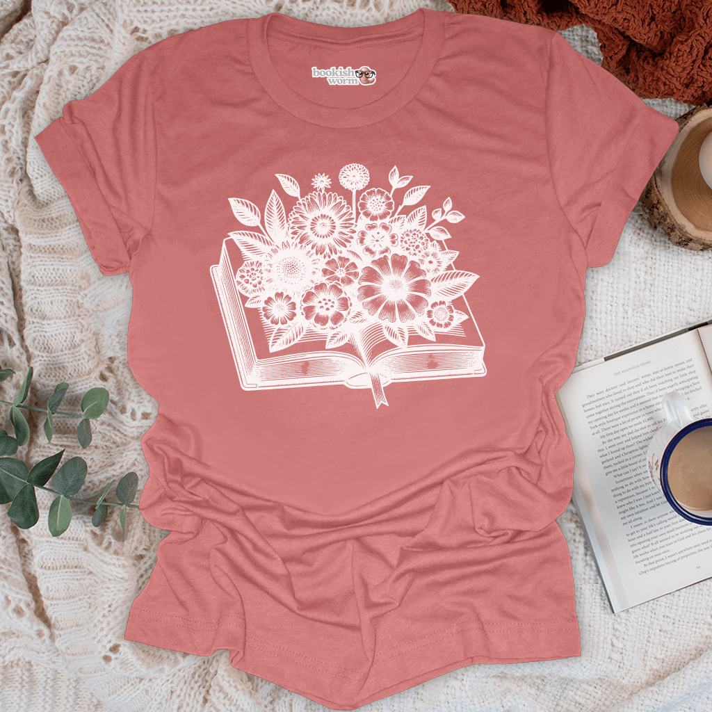 Flower Book  T-Shirt