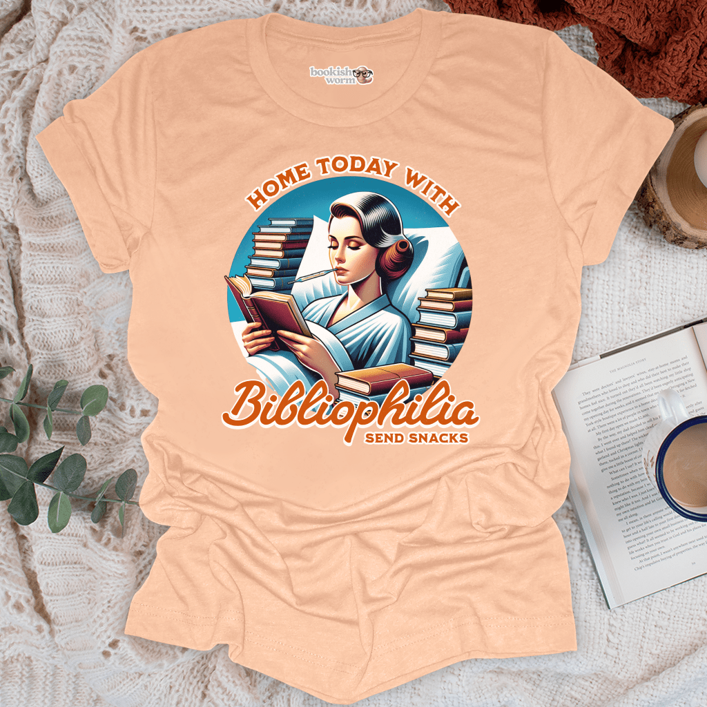 Home With Bibliophilia T-Shirt