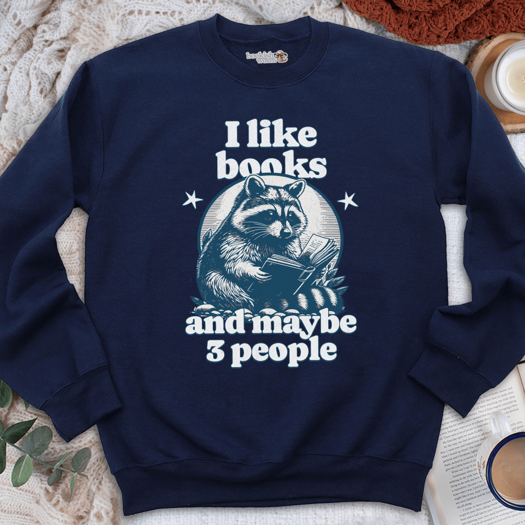 I Like Books & 3 People Crewneck