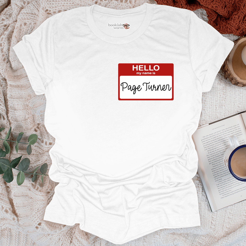 Page Turner Nametag T-Shirt