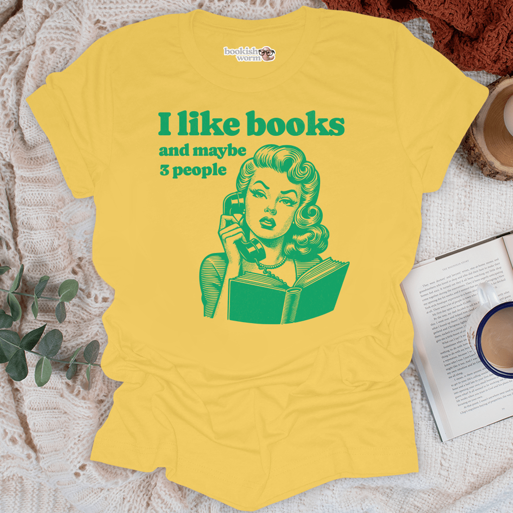 Books & Maybe 3 People T-Shirt